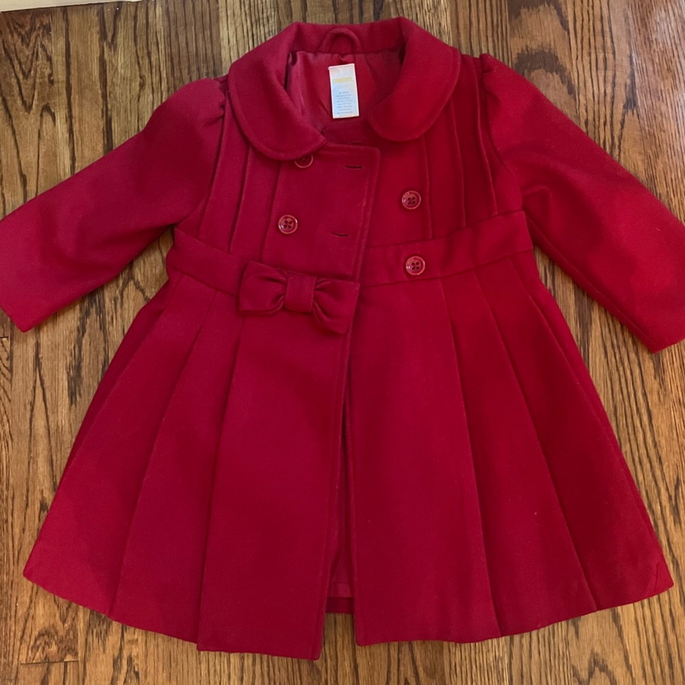Gymboree Red Peacoat size 2t-3t
